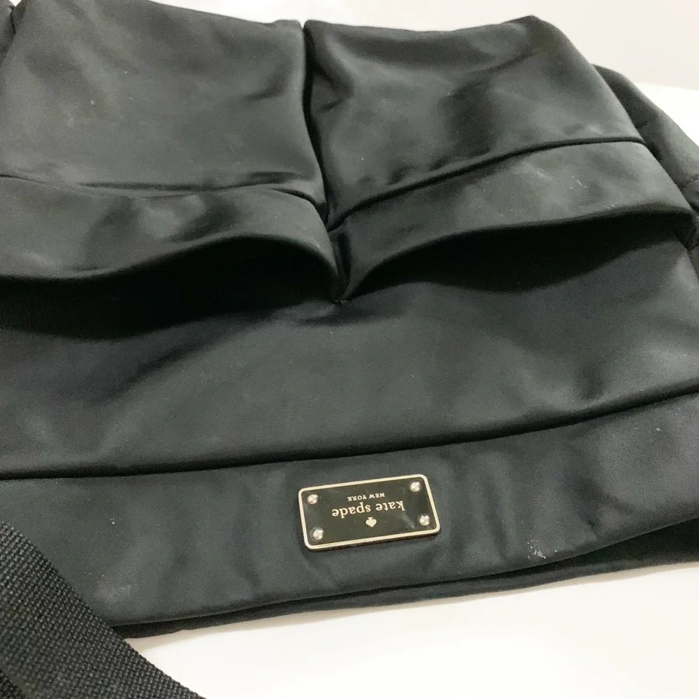 Kate Spade Black Nylon Crossbody Tote